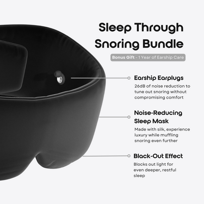 Blackout Mulberry Silk Mask