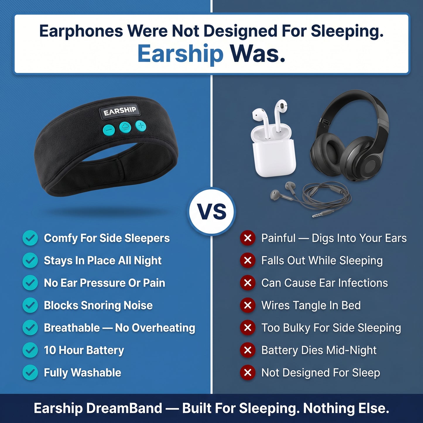 SnoreSilence™ Bluetooth Sleep Band